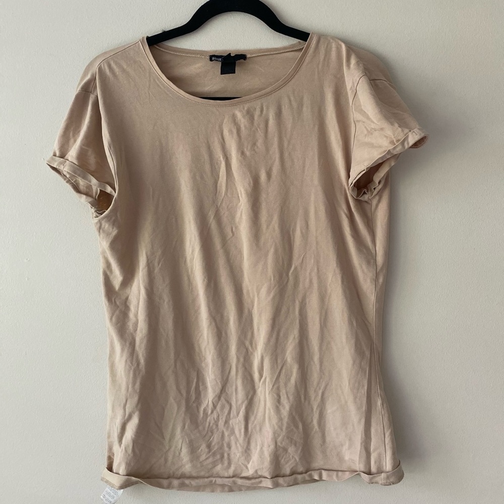 Mango Basics Nude Tee Size XL